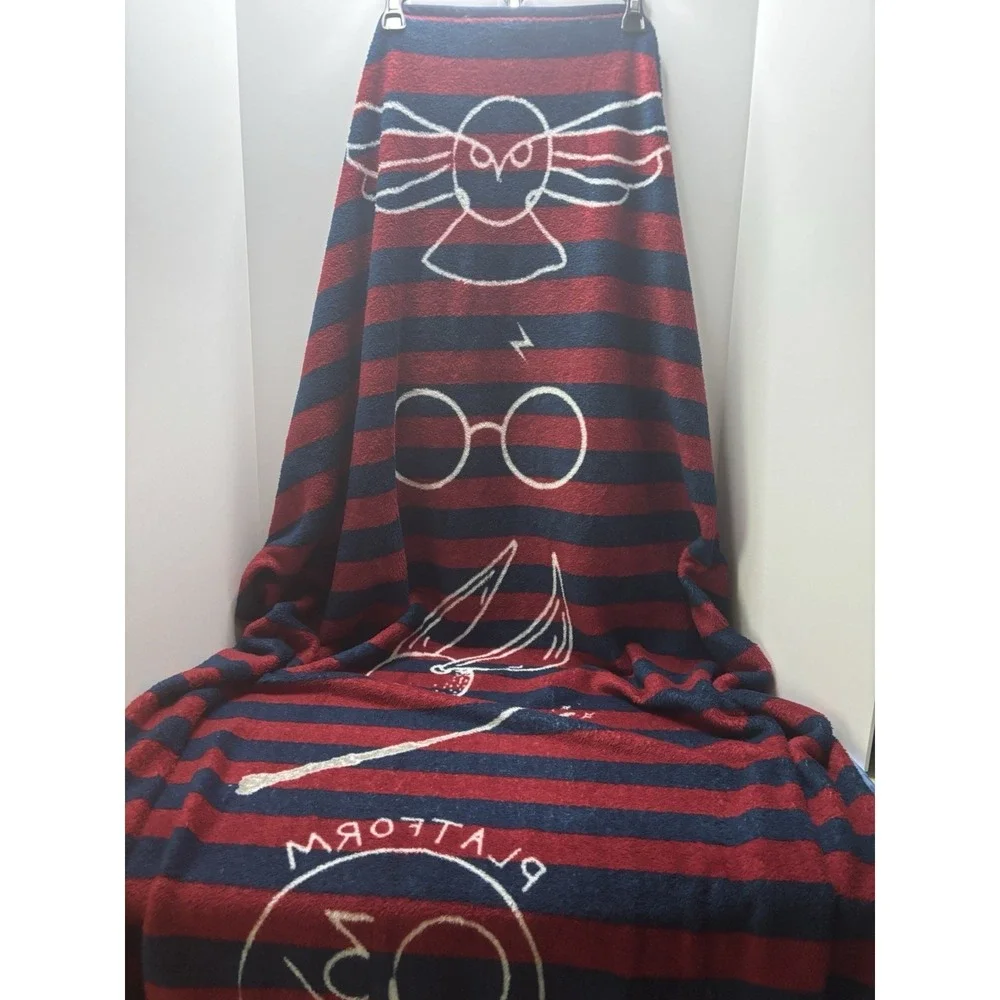 Harry Potter Plush Throw Icons Blankets, 46 X 64 Hedwig & Harry's glasses SOFT